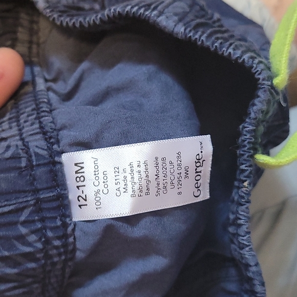 George- Babies Hawaiian styled shorts! Size: 12-18 - Picture 2 of 2